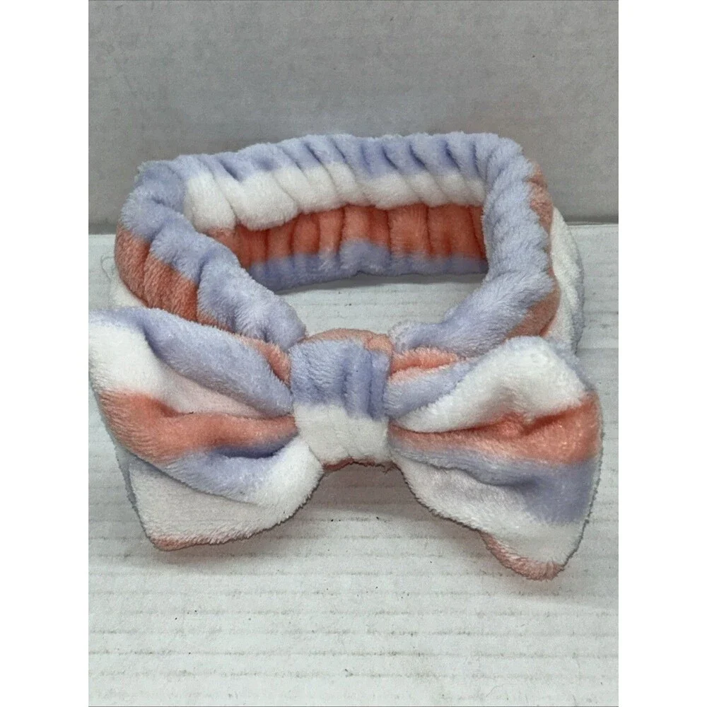 Headbands - Lot of 5 - Various Colors/Designs (White, Pink/White, Gray, Multi)